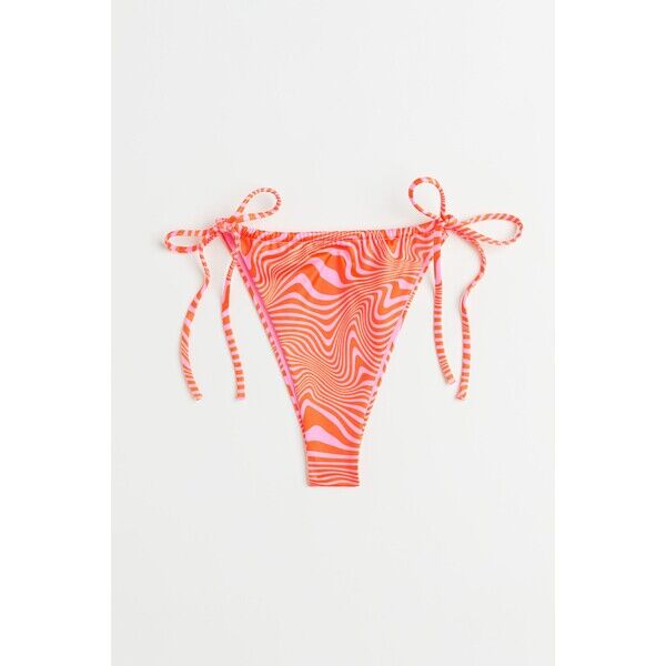 H&M Dół od kostiumu - Normalna talia - 1046233009 Pomarańczowy/Wzór