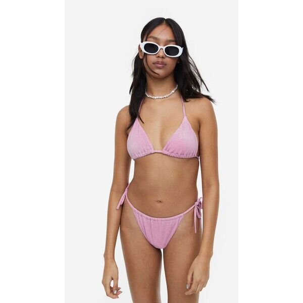 H&M Dół od kostiumu - 1046233001 Jasnoróżowy/Brokatowy