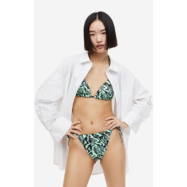 H&M Dół od kostiumu - Normalna talia - -ONA 1046233005 Miętowozielony/Wzór