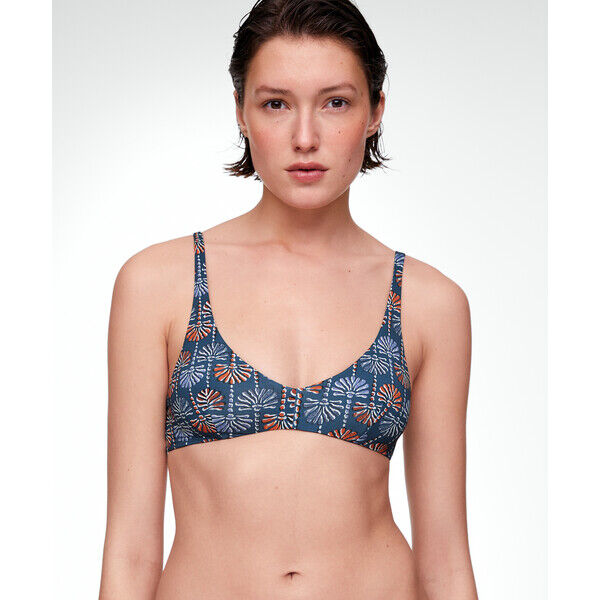 Oysho Top od bikini halter w palmy