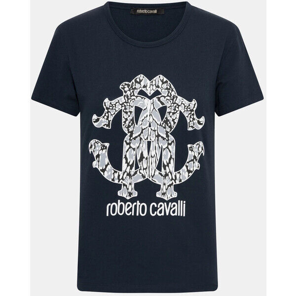 CAVALLI CLASS T-shirt - Granatowy 2230026474242