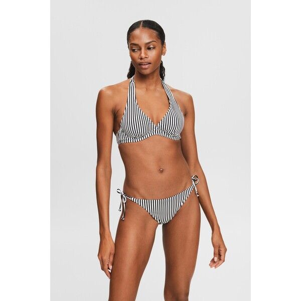 Esprit Dół od bikini w paski z wiązaniami po bokach 024EF1A307_001