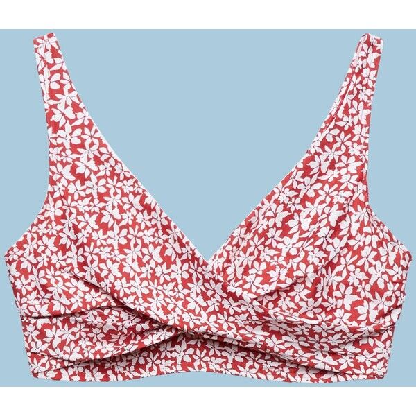 Esprit Niewyściełany top bikini z nadrukiem i fiszbinami 994EF1A320_610