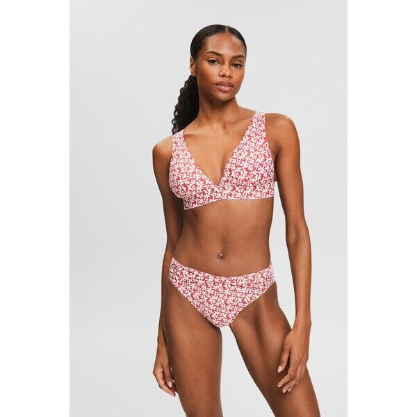 Esprit Wyściełany top bikini z nadrukiem 994EF1A321_610