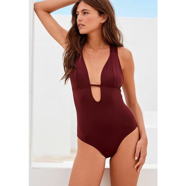 Next PLAITED CROSS BACK PLUNGE SWIM Kostium kąpielowy NX381G0CZ-O11
