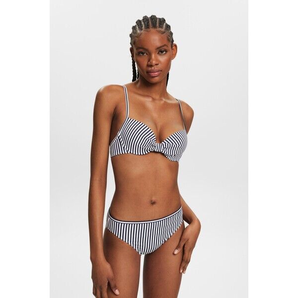 Esprit Wyściełany top bikini w paski z fiszbinami 994EF1A310_400