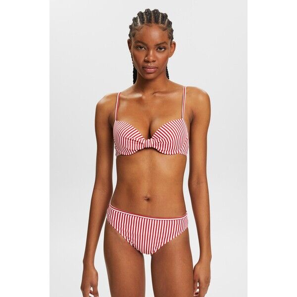Esprit Wyściełany top bikini w paski z fiszbinami 994EF1A310_610