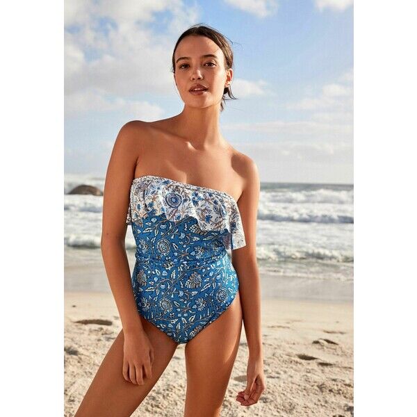 Next PLAITED BANDEAU TUMMY CONTROL SWIM TALL Kostium kąpielowy NX381G0CV-K11