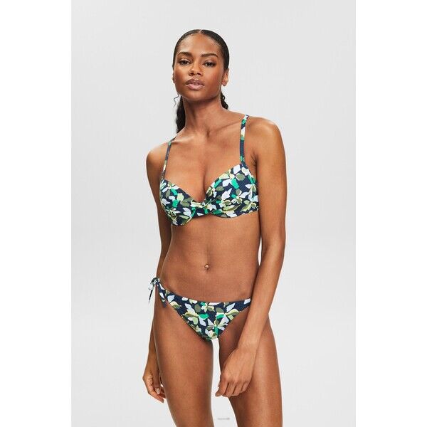 Esprit Wyściełany top bikini z nadrukiem 024EF1A337_400