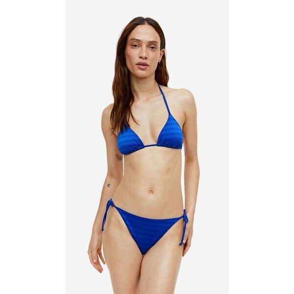 H&M Góra od kostiumu - Mocowanie na szyi - -ONA 1116226014 Jaskrawoniebieski/Zygzaki