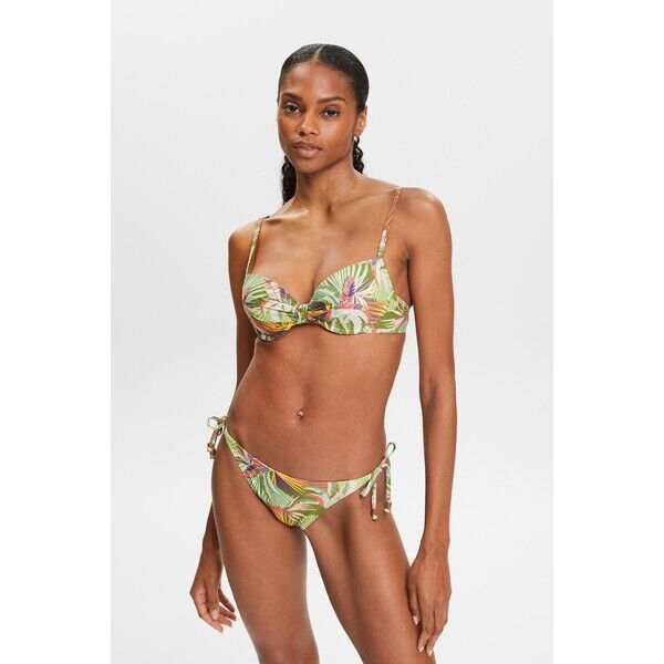 Esprit Wyściełany top bikini z fiszbinami i nadrukiem 034EF1A301_300