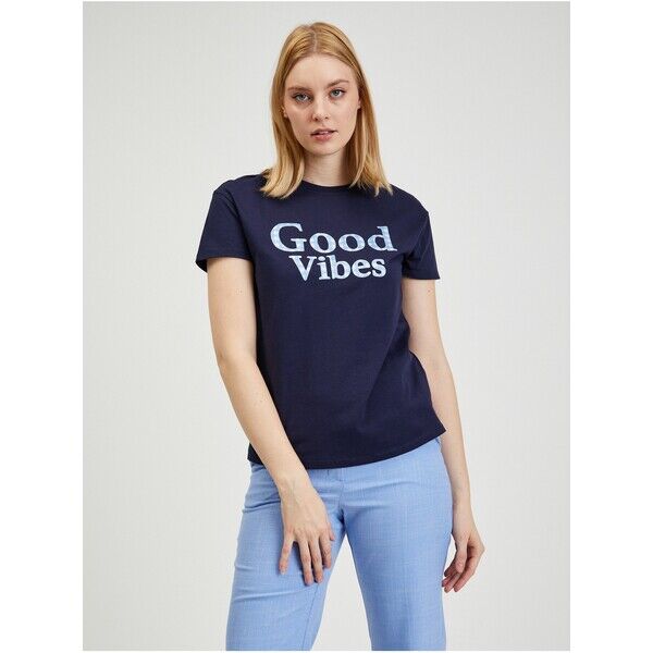 Orsay Granatowy t-shirt damski 166453-98