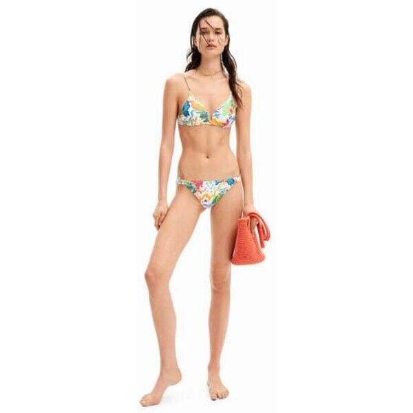 Desigual Dół od bikini z motywem dżungli 24SWMK111001