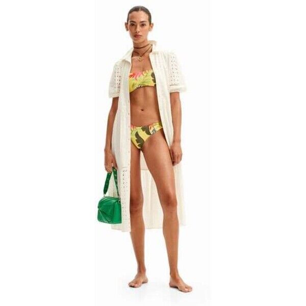 Desigual Dół od bikini w tropikalny deseń 24SWMK098003