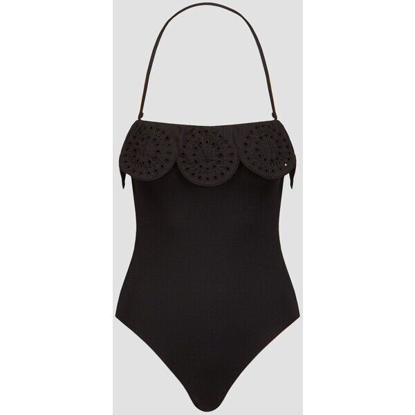 Czarny strój jednoczęściowy kąpielowy damski Seafolly Bandeau One Piece 11131101-black 11131101-black