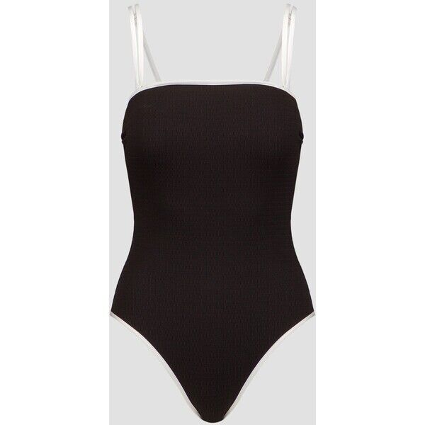 Czarny jednoczęściowy strój kąpielowy damski Seafolly DD Bandeau One Piece 11126DD072-black 11126DD072-black