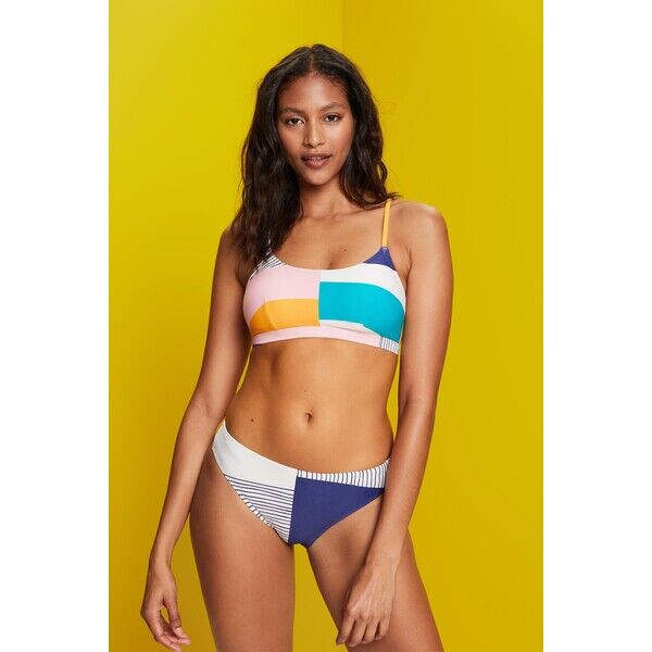 Esprit Góra od bikini w stylu krótkiego topu z miksem wzorów 033EF1A318_287