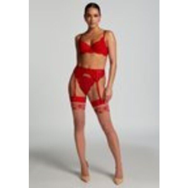 Hunkemöller ST 15DEN RED HEARTS Dół od bikini HM181F091-G11