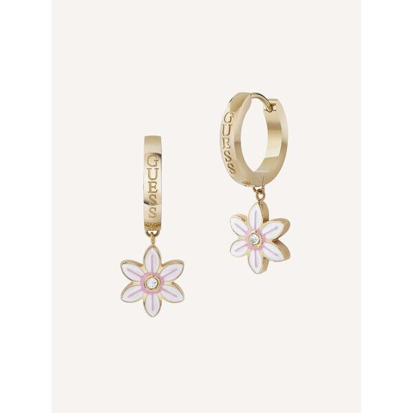 GUESS Kolczyki White Lotus JUBE04137JW-YGWH