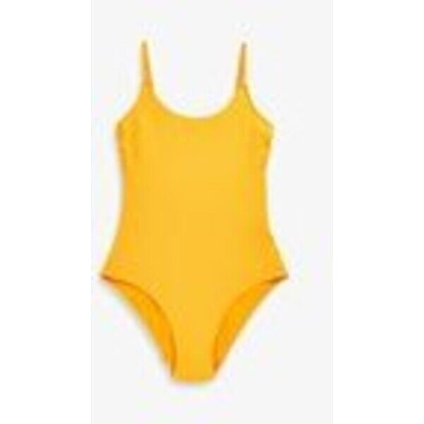 Next ESSENTIAL STANDARD Kostium kąpielowy yellow rib NX381E00Q-E11