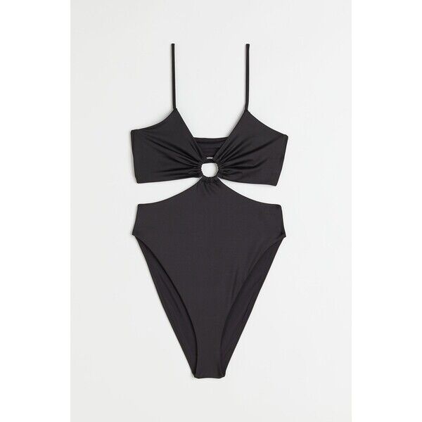 H&M Kostium kąpielowy z wycięciami High leg - 1058827002 Czarny
