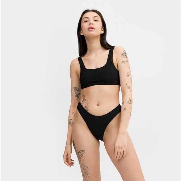 CHAMPION Góra od damskiego kostiumu kąpielowego Champion Legacy Bikini Top - czarna