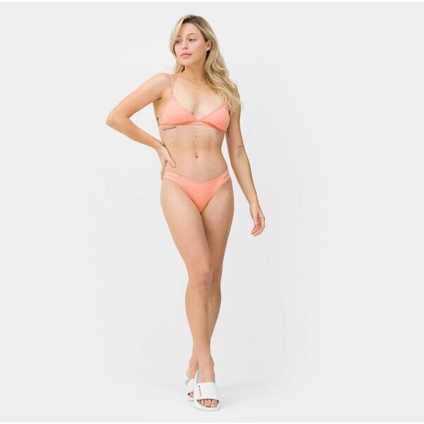 ROXY Dół od damskiego kostiumu kąpielowego Roxy Beach Classics Bikini Bottoms - koralowy