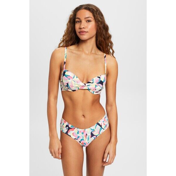 Esprit Wyściełana góra od bikini z fiszbinami i kwiatowym nadrukiem 993EF1A324_402