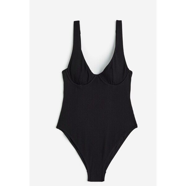 H&M Kostium kąpielowy High Leg - 1135378002 Czarny