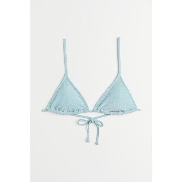 H&M Góra od kostiumu - 1059293001 Jasnoniebieski/Brokat
