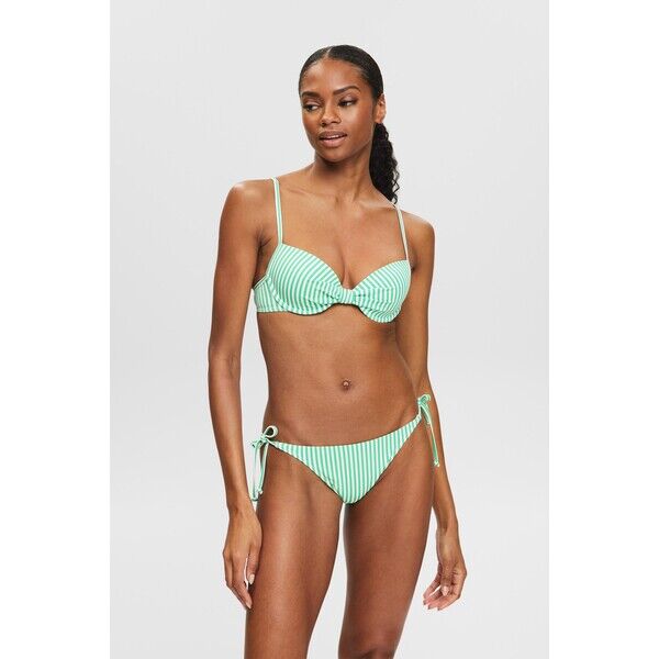Esprit Dół od bikini w paski z wiązaniami po bokach 024EF1A307_310