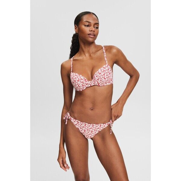 Esprit Wyściełany top bikini z nadrukiem 994EF1A318_610