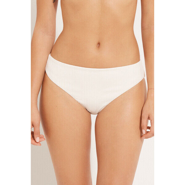 Tezenis Klasyczne Figi Bikini w Prążki Krem 1KSN2008