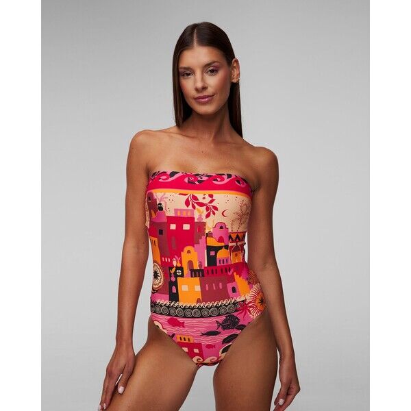 Jednoczęściowy strój kąpielowy damski Seafolly Bandeau One Piece 11099127-paradipink 11099127-paradipink