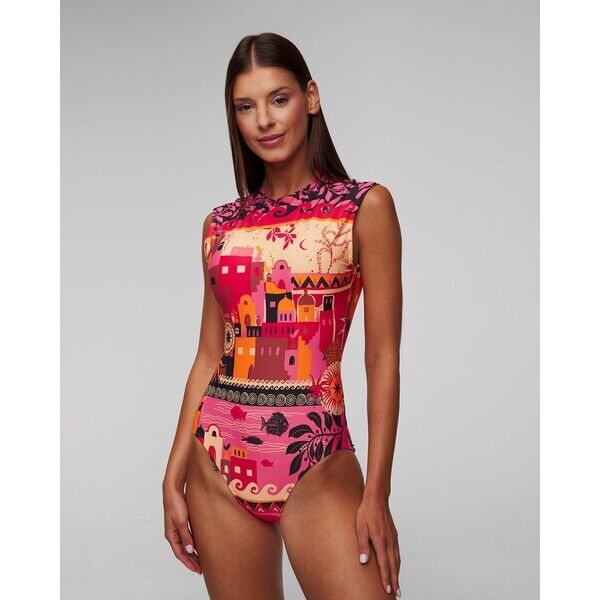 Strój kąpielowy jednoczęściowy damski Seafolly Cap Sleeve One Piece 10710127-paradipink 10710127-paradipink