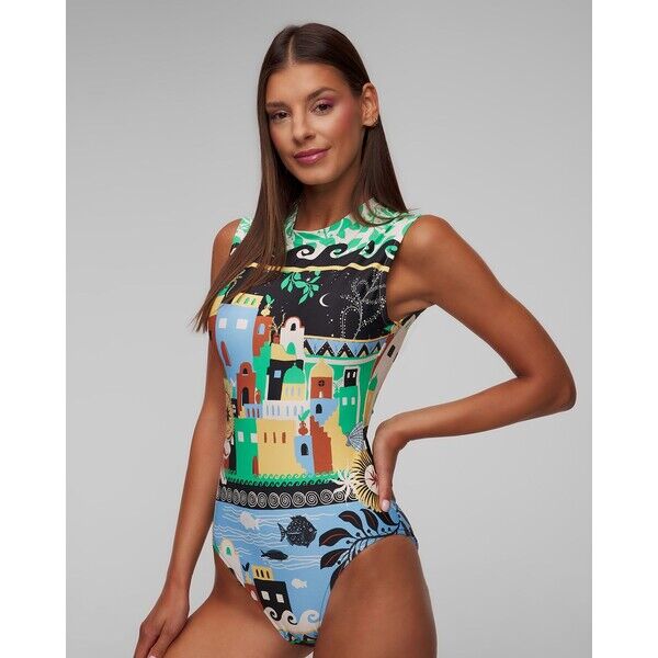 Strój kąpielowy jednoczęściowy damski Seafolly Cap Sleeve One Piece 10710127-ecru 10710127-ecru