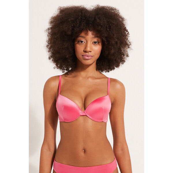Tezenis Góra od Bikini Push-Up Usztywniony Shiny Letni Róż 1KPP1931