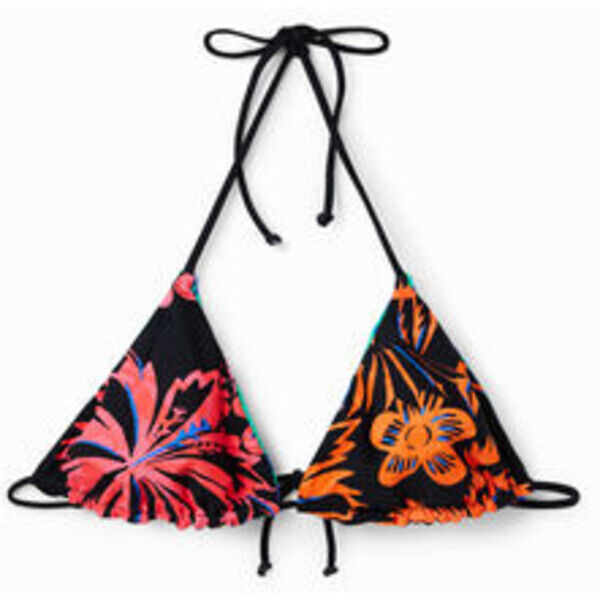 Desigual Dwustronna góra od bikini z trójkątnymi miseczkami 23SWMK263135
