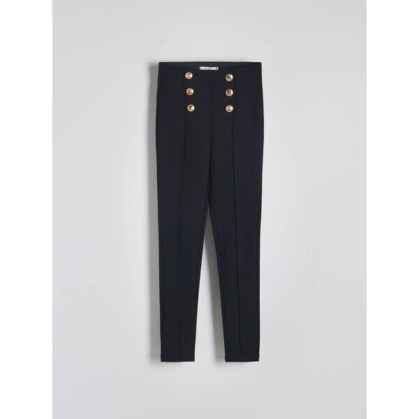 Reserved Legginsy z ozdobnymi guzikami 4087T-99X