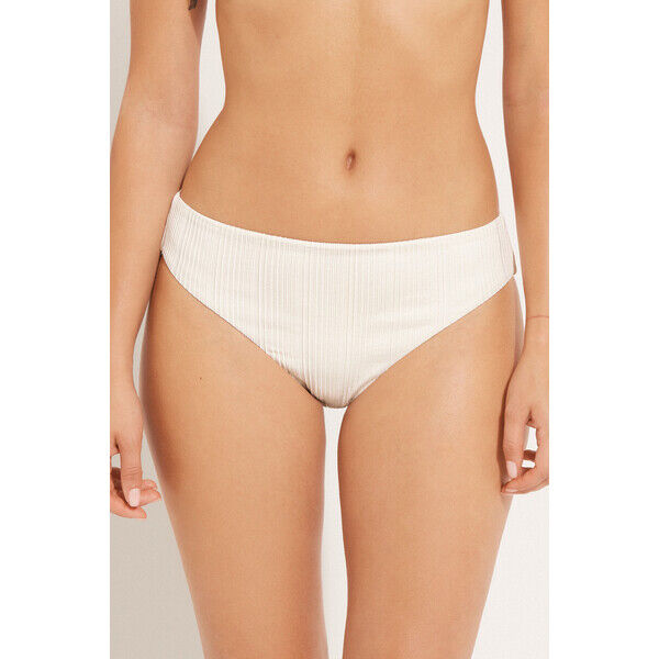 Tezenis Klasyczne Figi Bikini w Prążki Krem 1KSN2008