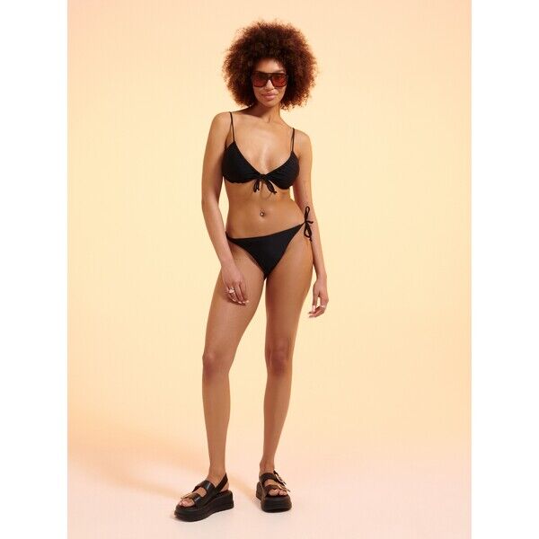 Cropp Czarne bikini z wiązaniami 2478Z-99X