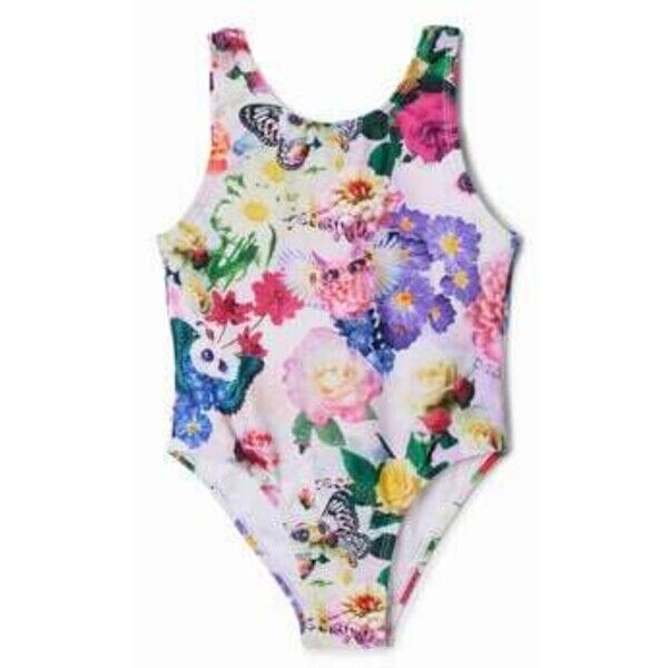 Desigual Kostium kąpielowy na ramiączkach z fantazyjnym nadrukiem 24SGMK029019