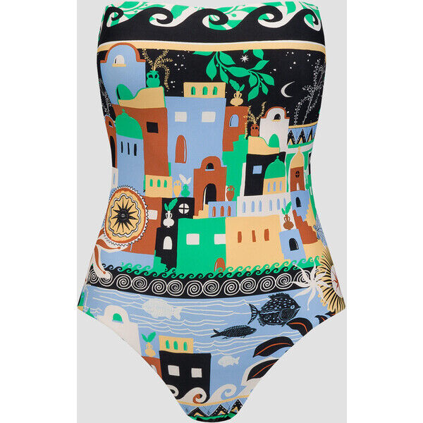 Jednoczęściowy strój kąpielowy damski Seafolly Bandeau One Piece 11099127-ecru 11099127-ecru