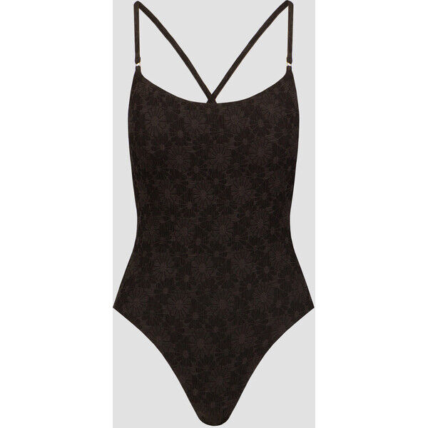 Czarny strój kąpielowy jednoczęściowy damski Seafolly Scoop Neck One Piece 11065098-black 11065098-black