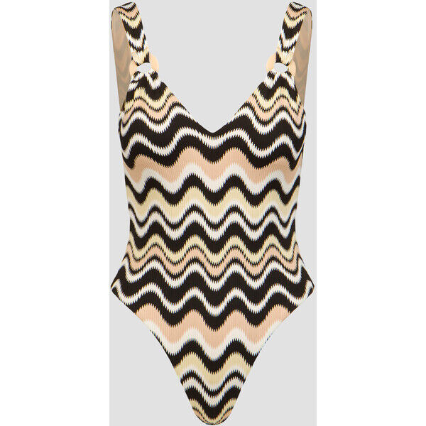Jednoczęściowy strój kąpielowy damski Seafolly V Neck One Piece 11061099-black 11061099-black