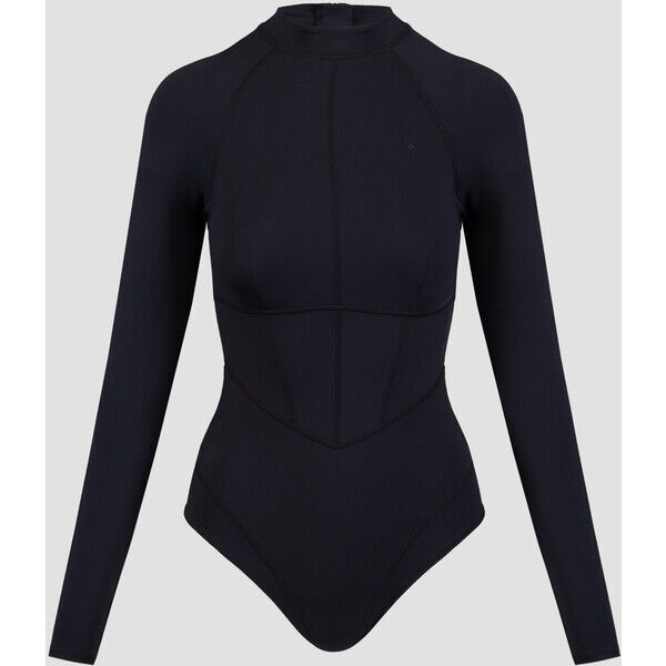 Czarny strój kąpielowy jednoczęściowy damski Rip Curl Mirage Ultimate Ls Upf Surfsui 0b6wsw-90 0b6wsw-90