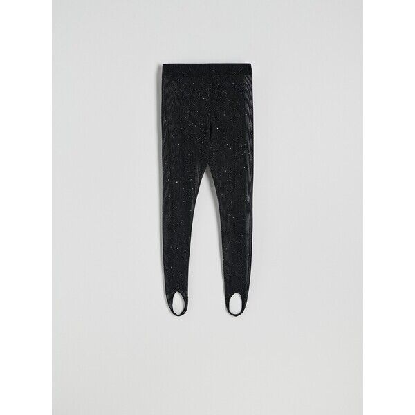 Reserved Błyszczące legginsy z rozcięciami 038DS-99X