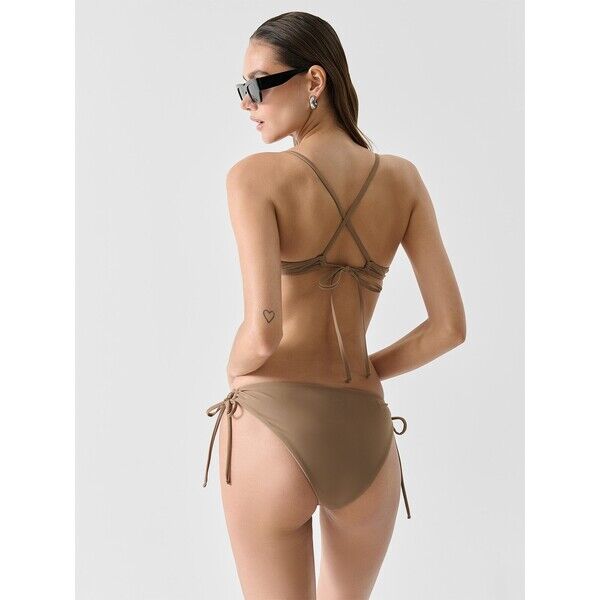 4F Góra od bikini Outhorn - brązowa