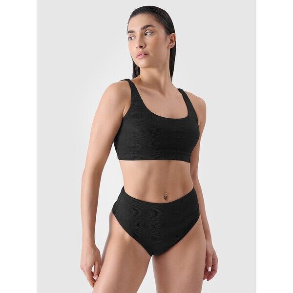 4F Dół od bikini damski - czarny