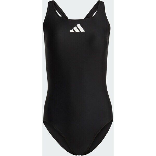 Adidas 3 Bar Logo Swimsuit Black / White